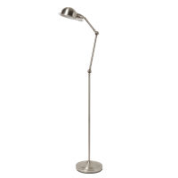 Lampada snodata in alluminio spazzolato