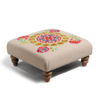 Pouf zigano lino