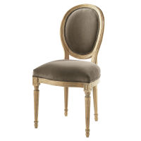 Chaise taupe Louis