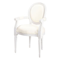 Fauteuil ivoire Louis