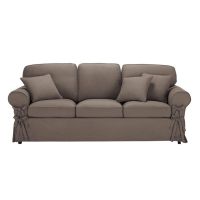 Slaapbank 3 plaatsen omvormbaar taupe Butterfly