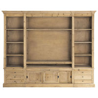 Bibliotheekkast in natuurlijk hout Passy