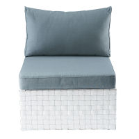 Lage fauteuil wit Square Garden