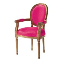 Armchair fuchsia Louis