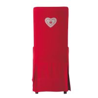 Beige Heart Chair Slipcover Margaux