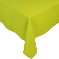 Plain green table cloth 250x150