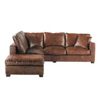 5-seat leather corner sofa Stanford