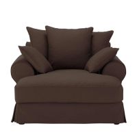 Chaise Longue chocolate Bastide