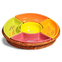 Bahamas round snack dish