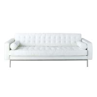 3-Seat White Sofa Mikado