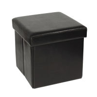 Brown folding chest pouffe