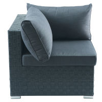 Charcoal gray corner Square Garden