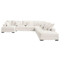 7-seat corner sofa in ivory Loft