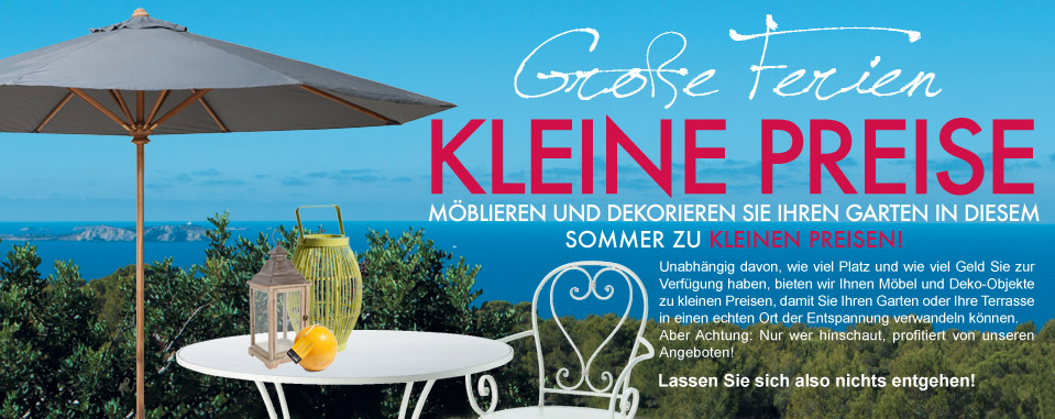 GroBe Ferien kleine Preise