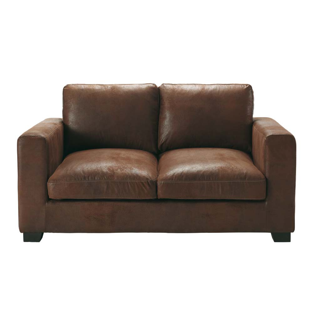 suede sofa 2 seater imitation suede sofa in brown kennedy maisons suede sofa 2 seater imitation suede sofa in brown kennedy maisons