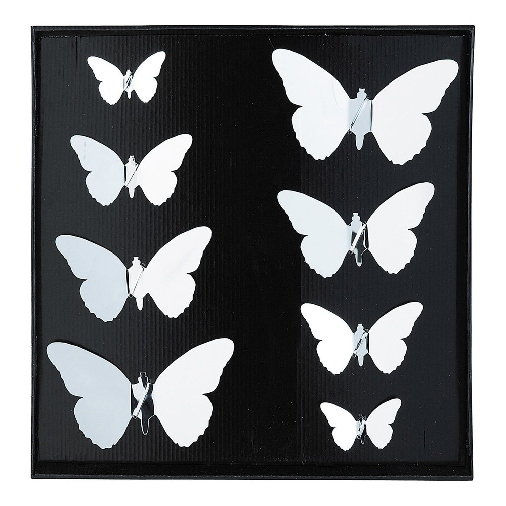 8 Butterfly mirror stickers Maisons du Monde