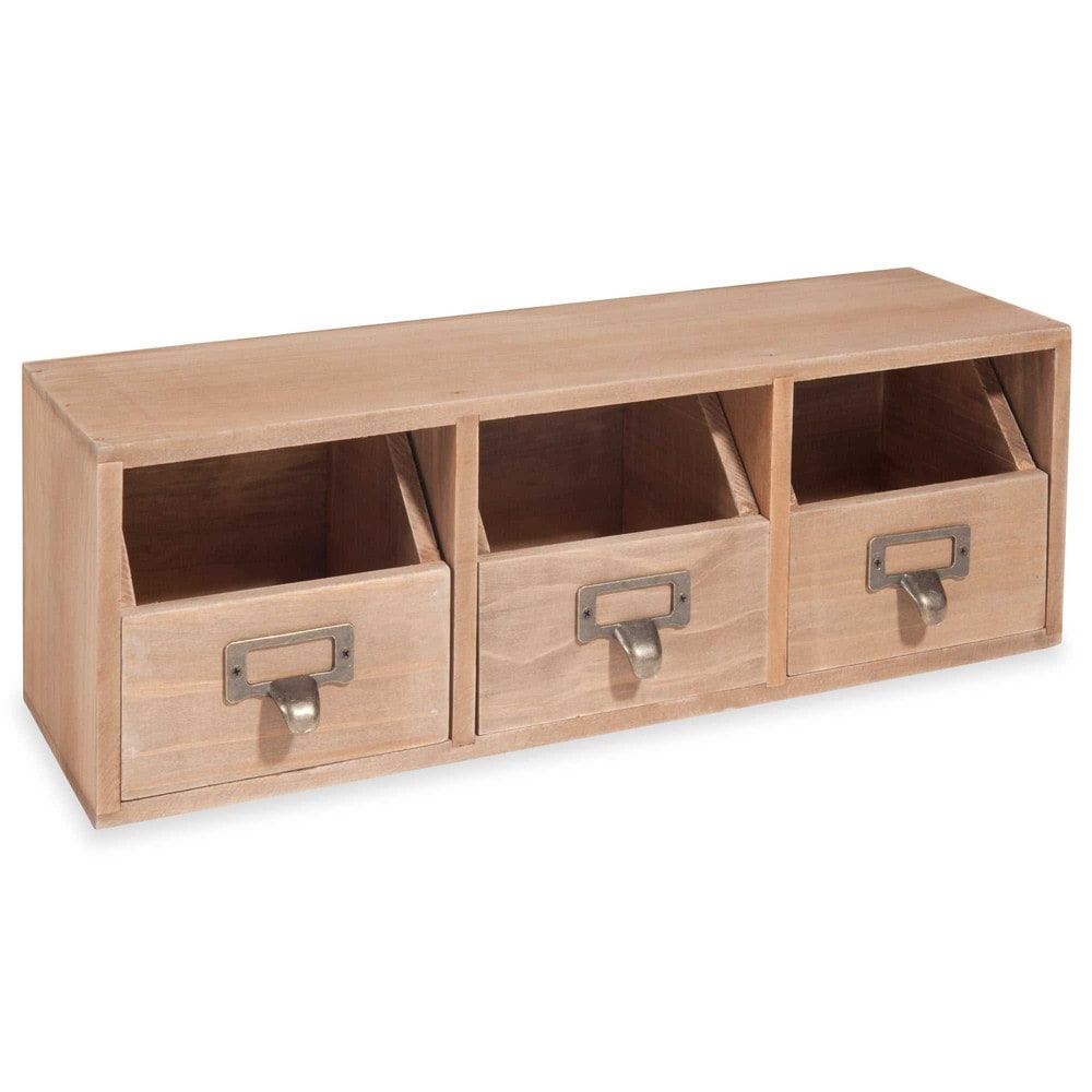 ~ und Aufbewahrungskisten › Ablage mit 3 Schubladen aus Holz SLOW HOME Boxspringbett Holz Mit Schubladen ~ und Aufbewahrungskisten › Ablage mit 3 Schubladen aus Holz SLOW HOME
