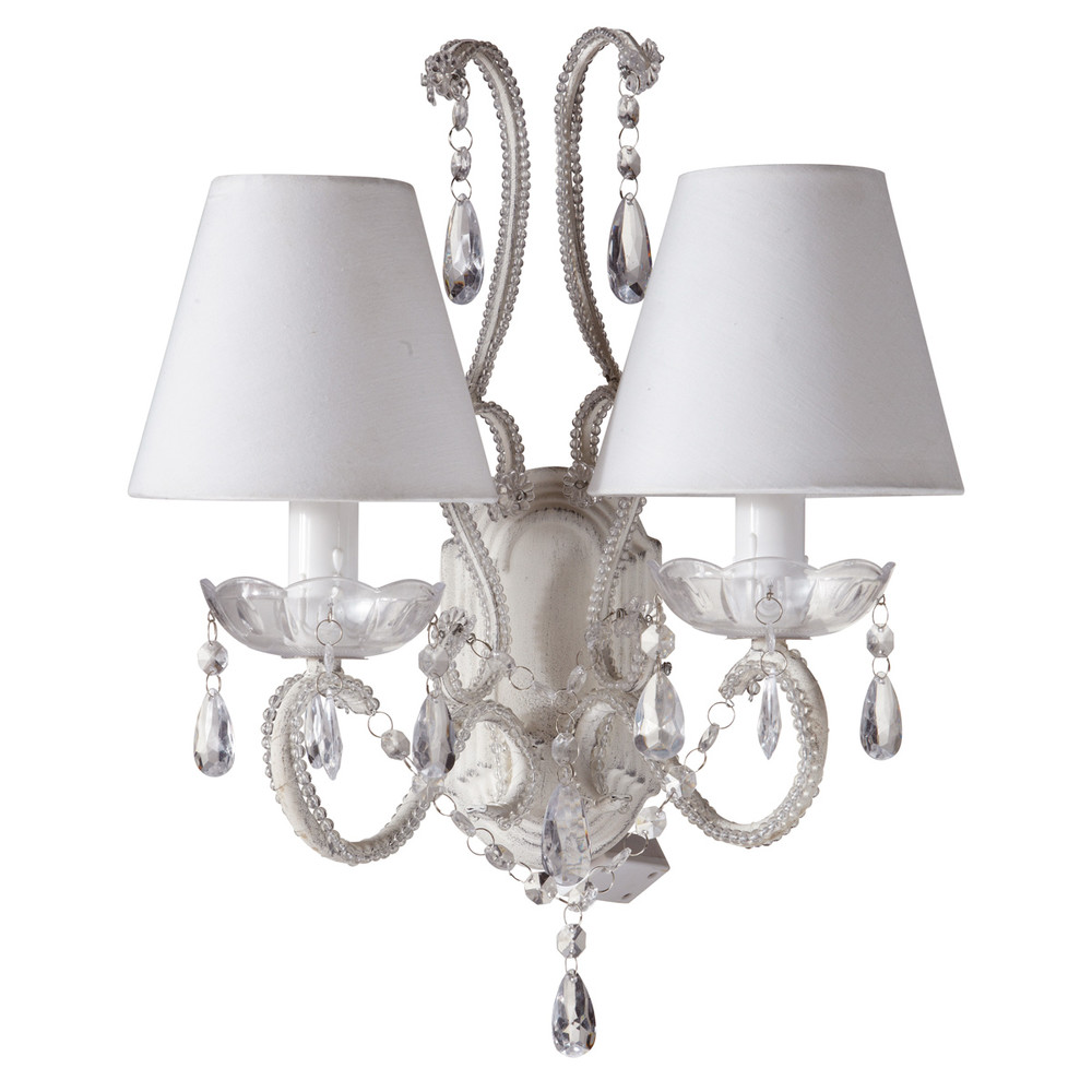 AMAURY metal and fabric double wall light H 36cm Maisons du Monde