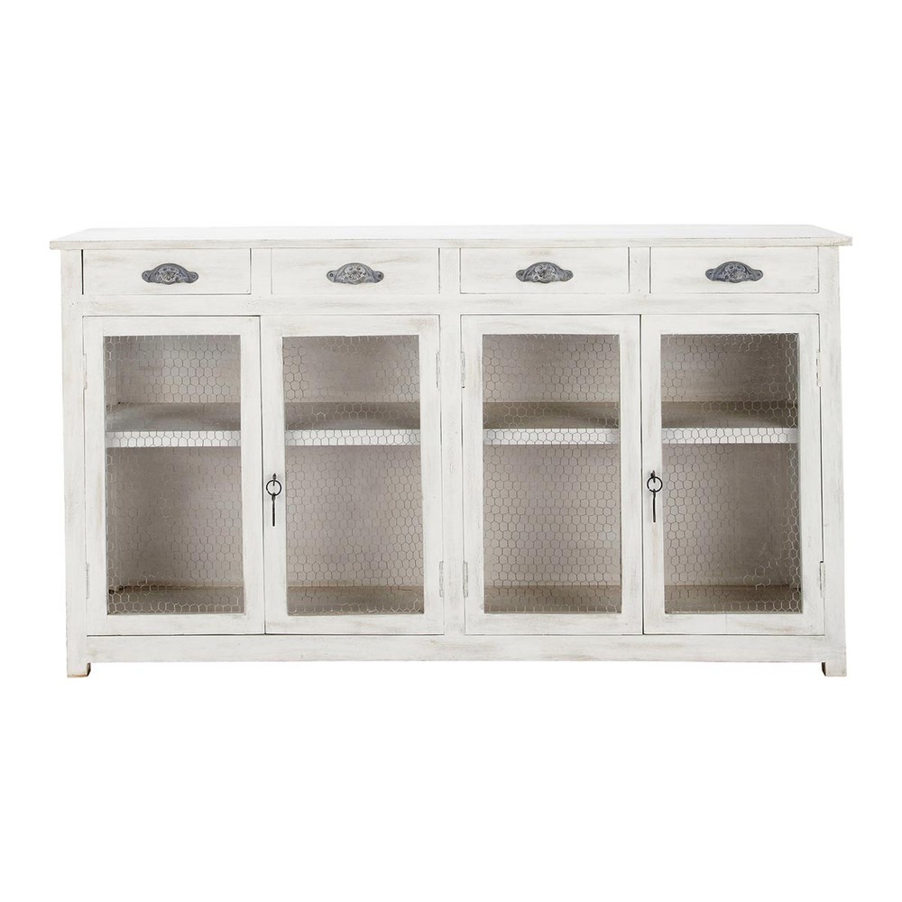 Aparador de cocina blanco Bocage Bocage Maisons du Monde Armario Cozinha Planejado Valor ~ Aparador de cocina blanco Bocage Bocage Maisons du Monde