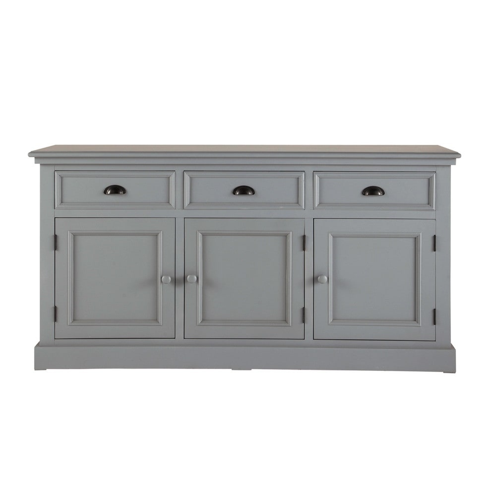Aparador de madera gris An 156 cm Newport Maisons du Monde Aparador Gris Y Madera ~ Aparador de madera gris An 156 cm Newport Maisons du Monde