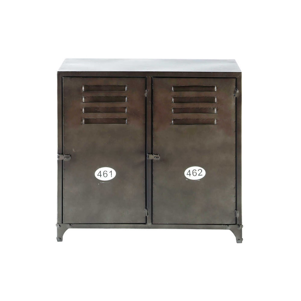 Aparador de metal efecto envejecido An 70 cm Wayne Aparador Buffet Madeira ~ Aparador de metal efecto envejecido An 70 cm Wayne