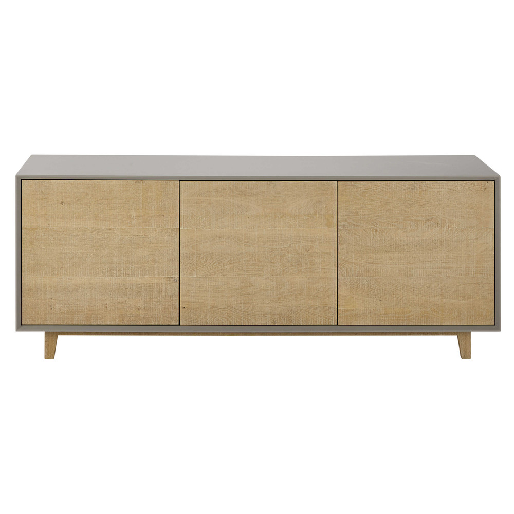 Aparador gris An 165 cm Vermont Maisons du Monde Aparador Buffet Madeira ~ Aparador gris An 165 cm Vermont Maisons du Monde