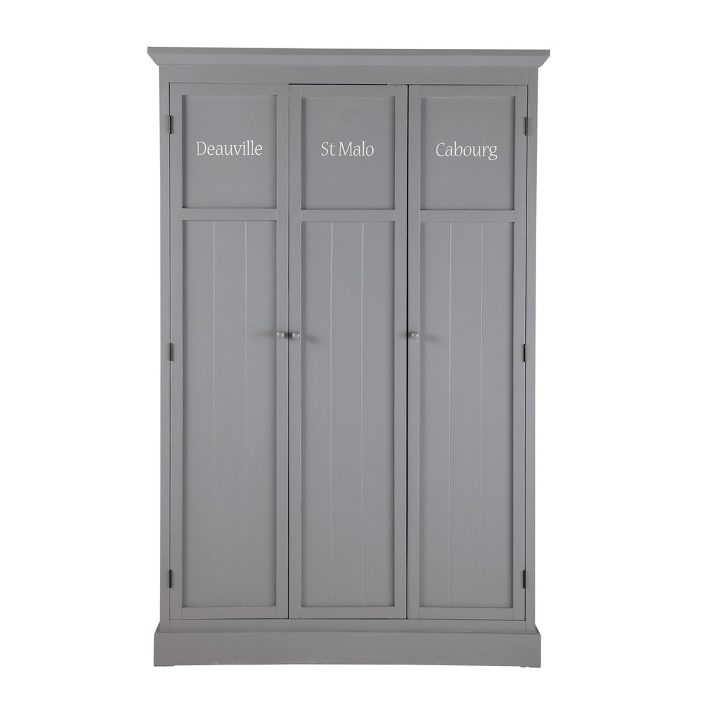 Armario de madera gris An 125 cm Newport Maisons du Monde Aparador Ou Buffet ~ Armario de madera gris An 125 cm Newport Maisons du Monde
