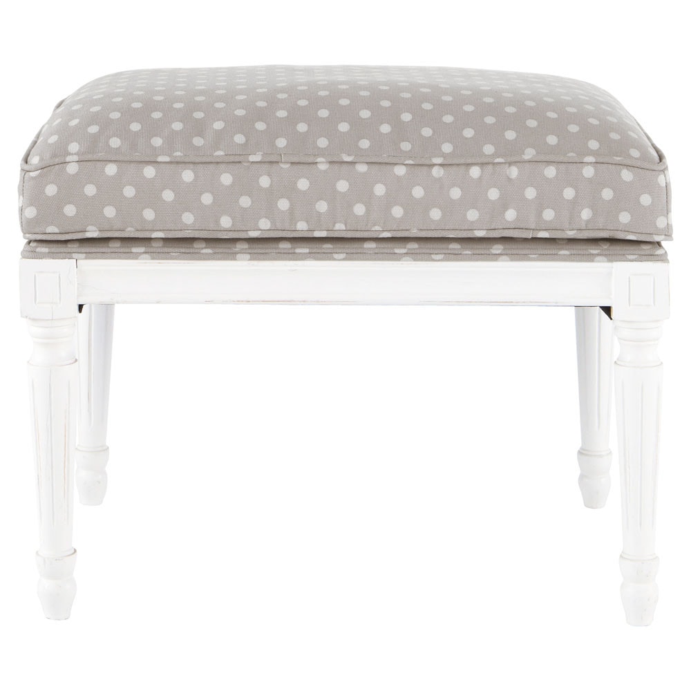 Banc Tv Bois Gris : Banc Enfant En Bois Blanc Et Gris à Pois L 56 Cm Angemaisons Du Banc Tv Bois Gris : Banc Enfant En Bois Blanc Et Gris à Pois L 56 Cm Angemaisons Du