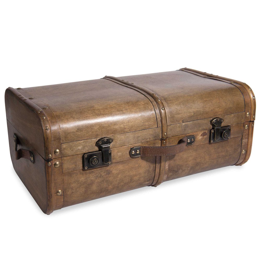 Baule in legno 40 x 65 cm AVENTURIER | Maisons du Monde
