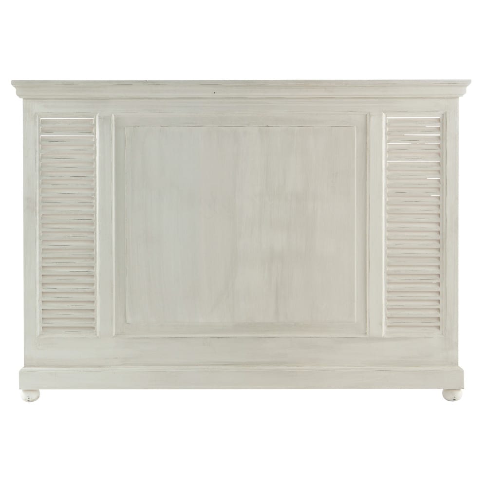 Bett-Kopfteil aus Mangoholz, B 140 cm, cremeweiß Castille | Maisons du