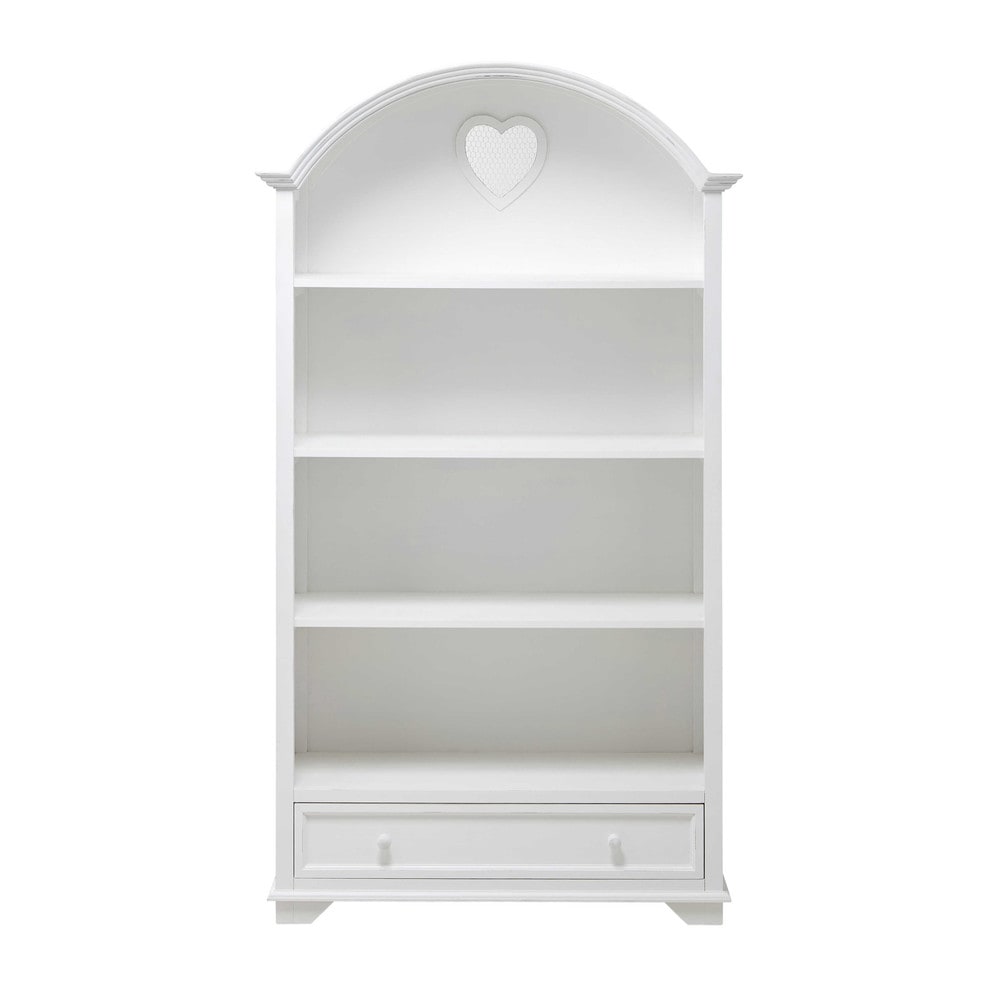 Biblioth?que Bois Blanc : meubles ? Enfants ? Biblioth?que en bois blanc L 95 cm VALENTINE Biblioth?que Bois Blanc : meubles ? Enfants ? Biblioth?que en bois blanc L 95 cm VALENTINE