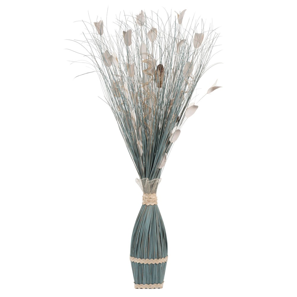 Creating A Classy Bar Cart ... › Kunstbloemen › Blauwe gedroogde TING TING bloemen H 100 cm