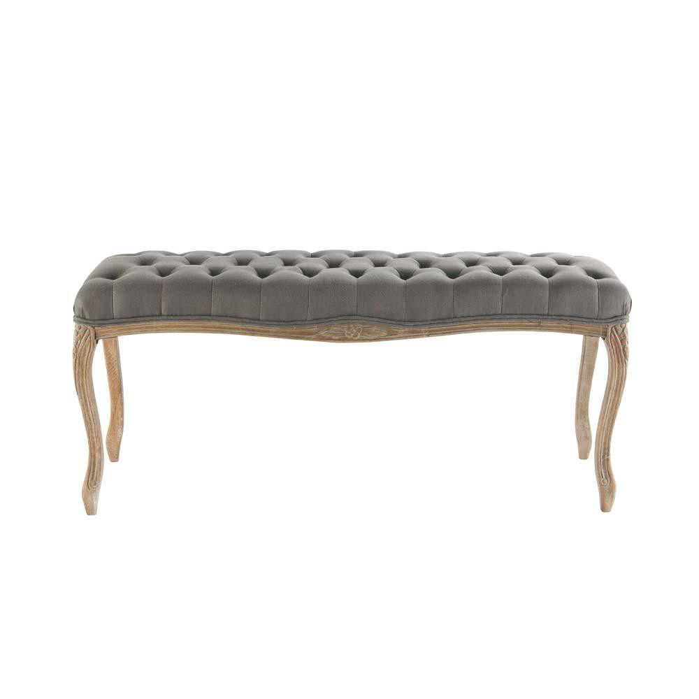 banc de lit taupe