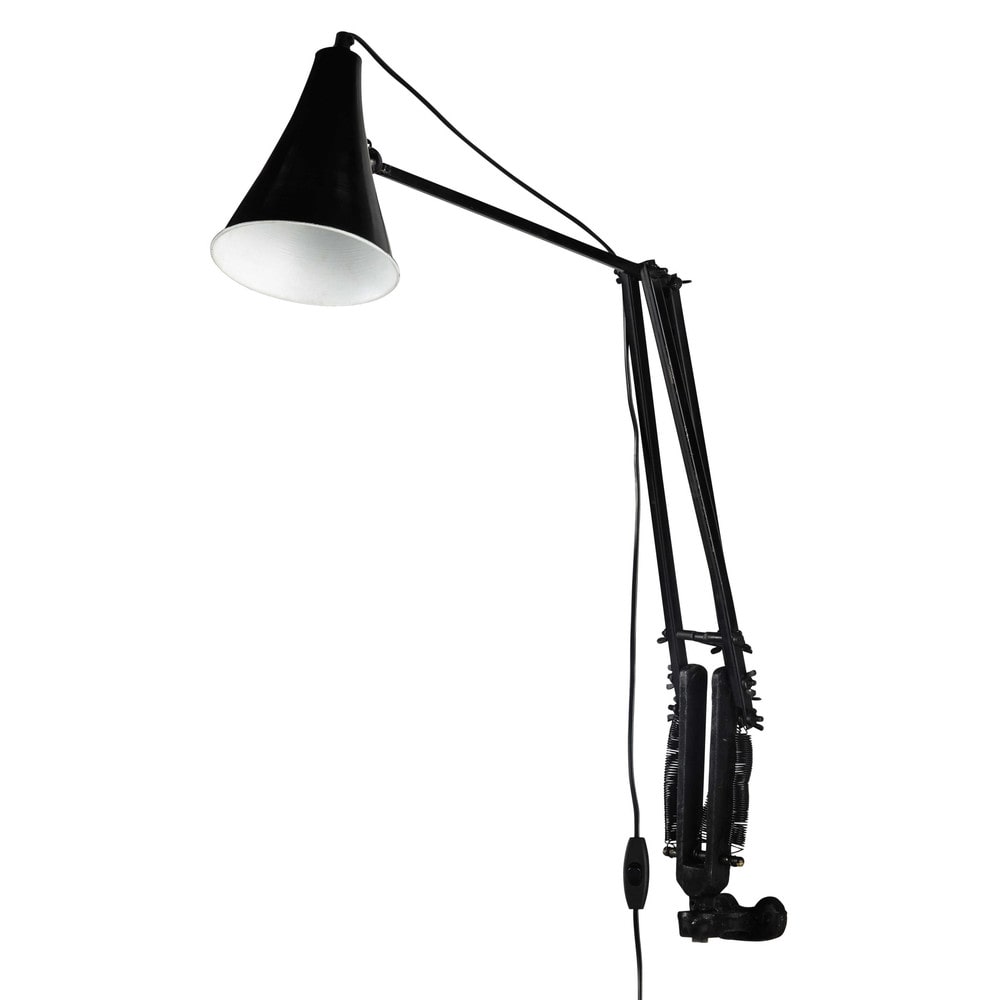 BRADLEY metal wall light in black H 39cm Maisons du Monde