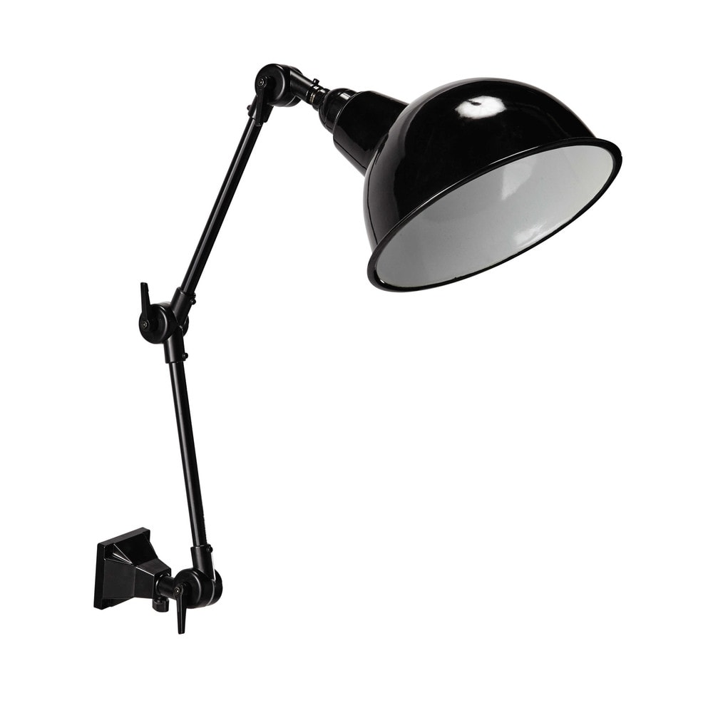 BROOKLYN metal wall light in black H 47cm Maisons du Monde