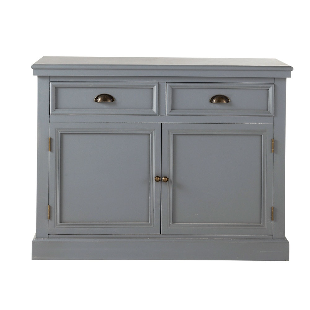 Buffet Bois Gris : Nouveaut?s meubles 2014 ? Buffet en bois gris L 106 cm NEWPORT Buffet Bois Gris : Nouveaut?s meubles 2014 ? Buffet en bois gris L 106 cm NEWPORT