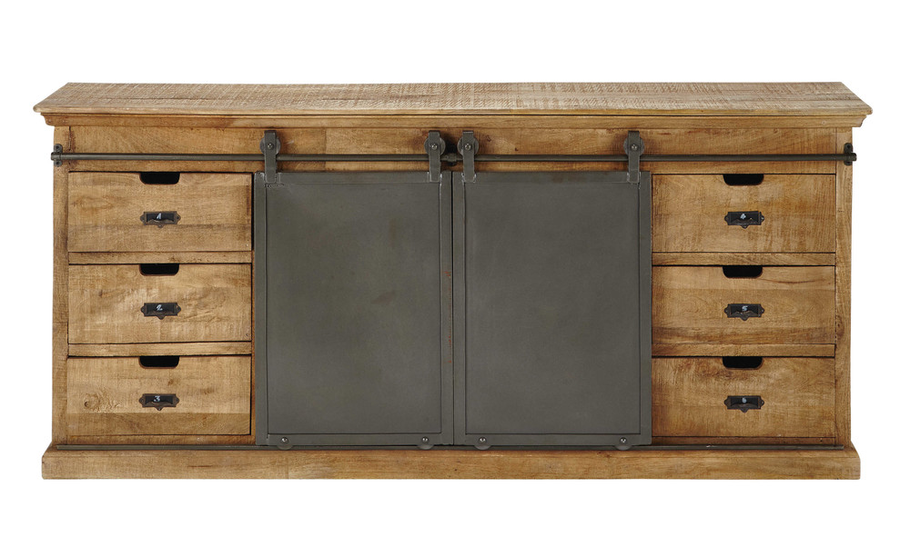 Buffet en manguier massif L 190 cm Germain Maisons du Monde Buffet en manguier massif L 190 cm Germain Maisons du Monde