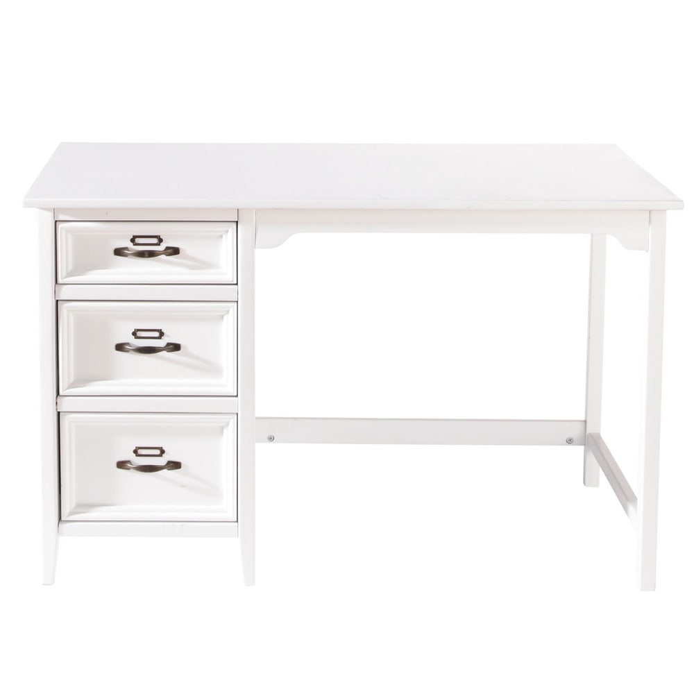 Marvelous Bureau Architecte Maison Du Monde #3: Bureau-en-bois-blanc-l-120-cm-aurelien-1000-4-15-132281_1.jpg Marvelous Bureau Architecte Maison Du Monde #3: Bureau-en-bois-blanc-l-120-cm-aurelien-1000-4-15-132281_1.jpg