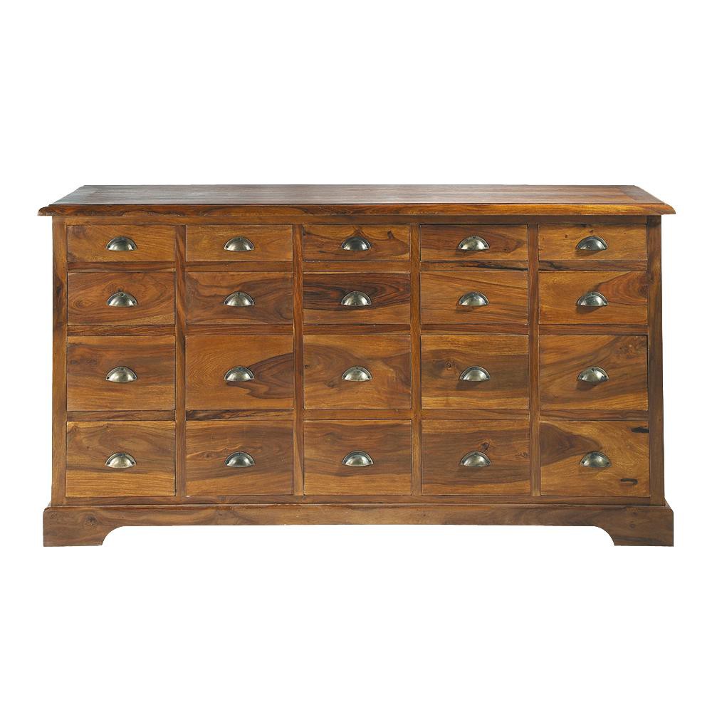 Cajonera de madera maciza de palo rosa An. 162 cm Lubéron Maisons du