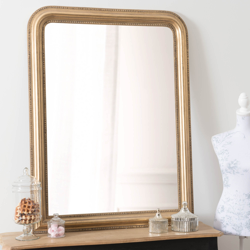 Céleste mirror, gold 120x90 Maisons du Monde