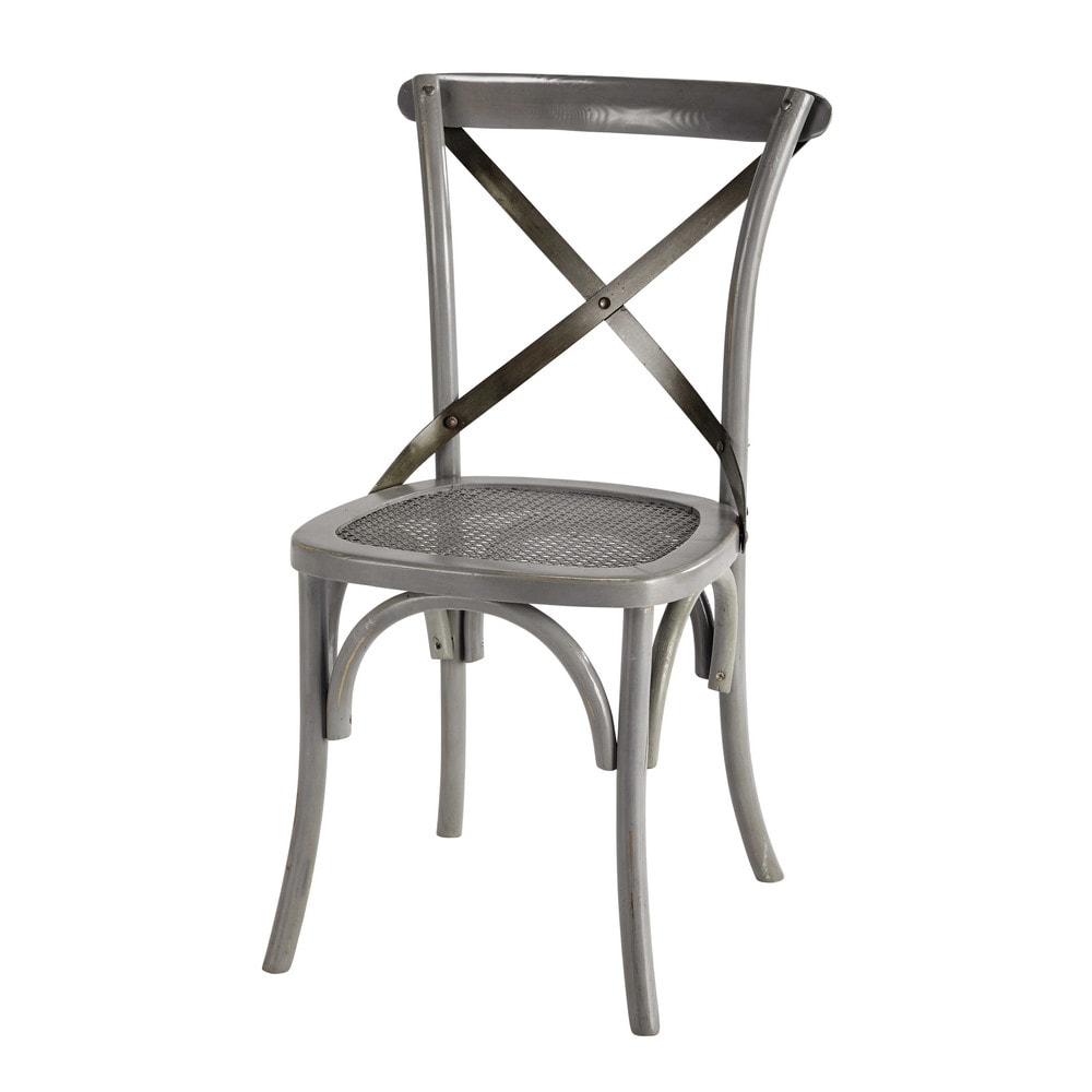 Chaise bistrot grise Tradition | Maisons du Monde