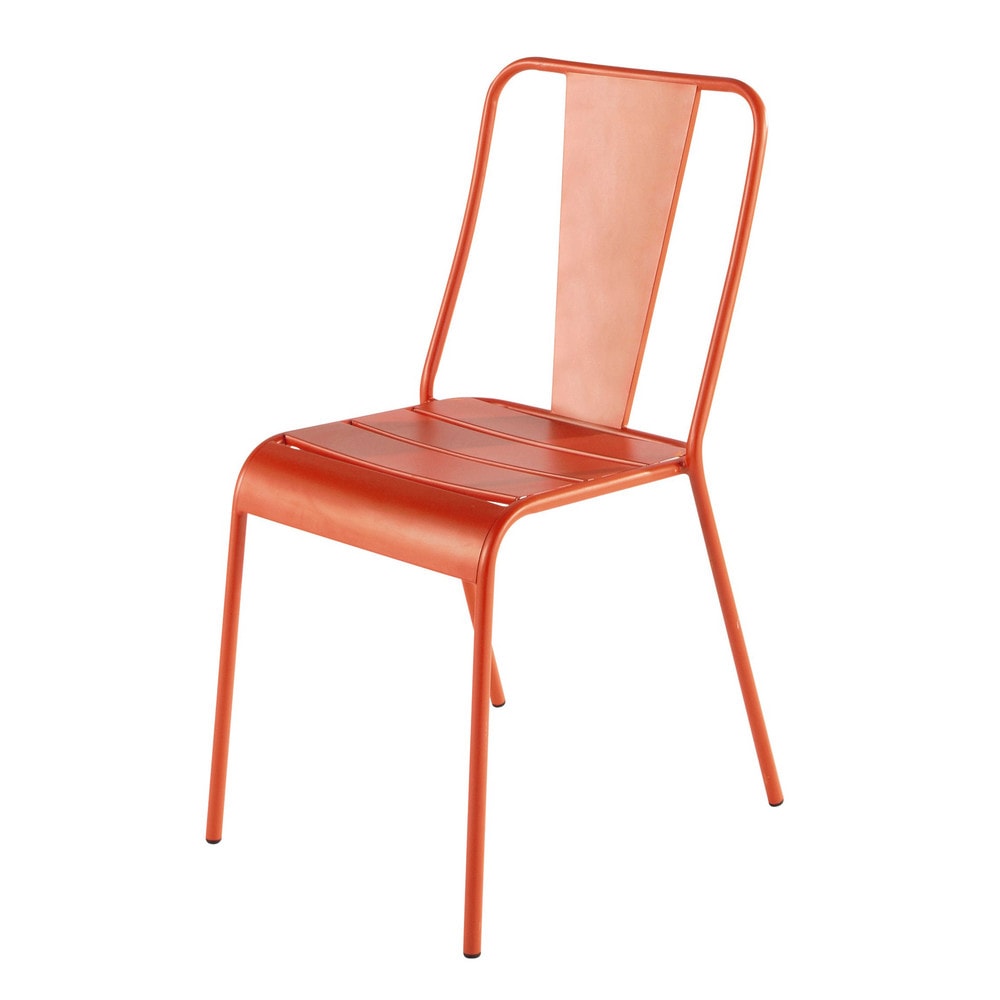 Chaise De Jardin Metal chaise de jardin en m 233 tal orange harry s maisons du monde Chaise De Jardin Metal chaise de jardin en m 233 tal orange harry s maisons du monde