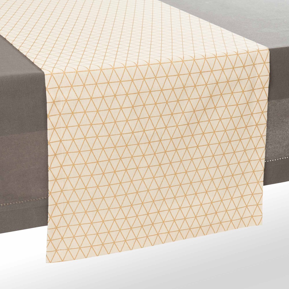 chemin de table en coton 233 cru dor 233 l 180 cm chemin de table en coton 233 cru dor 233 l 180 cm