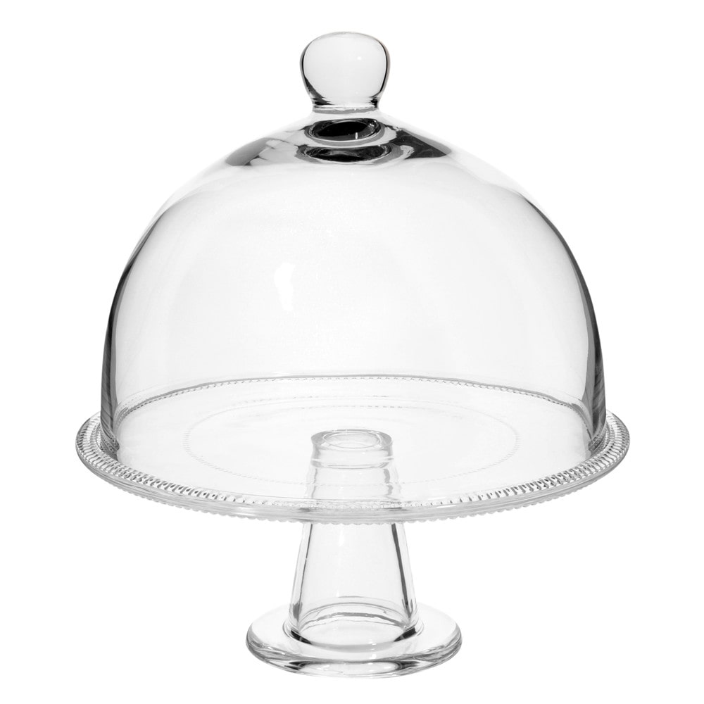 Cloche sur pied en verre H 32 cm ARISTO | Maisons du Monde