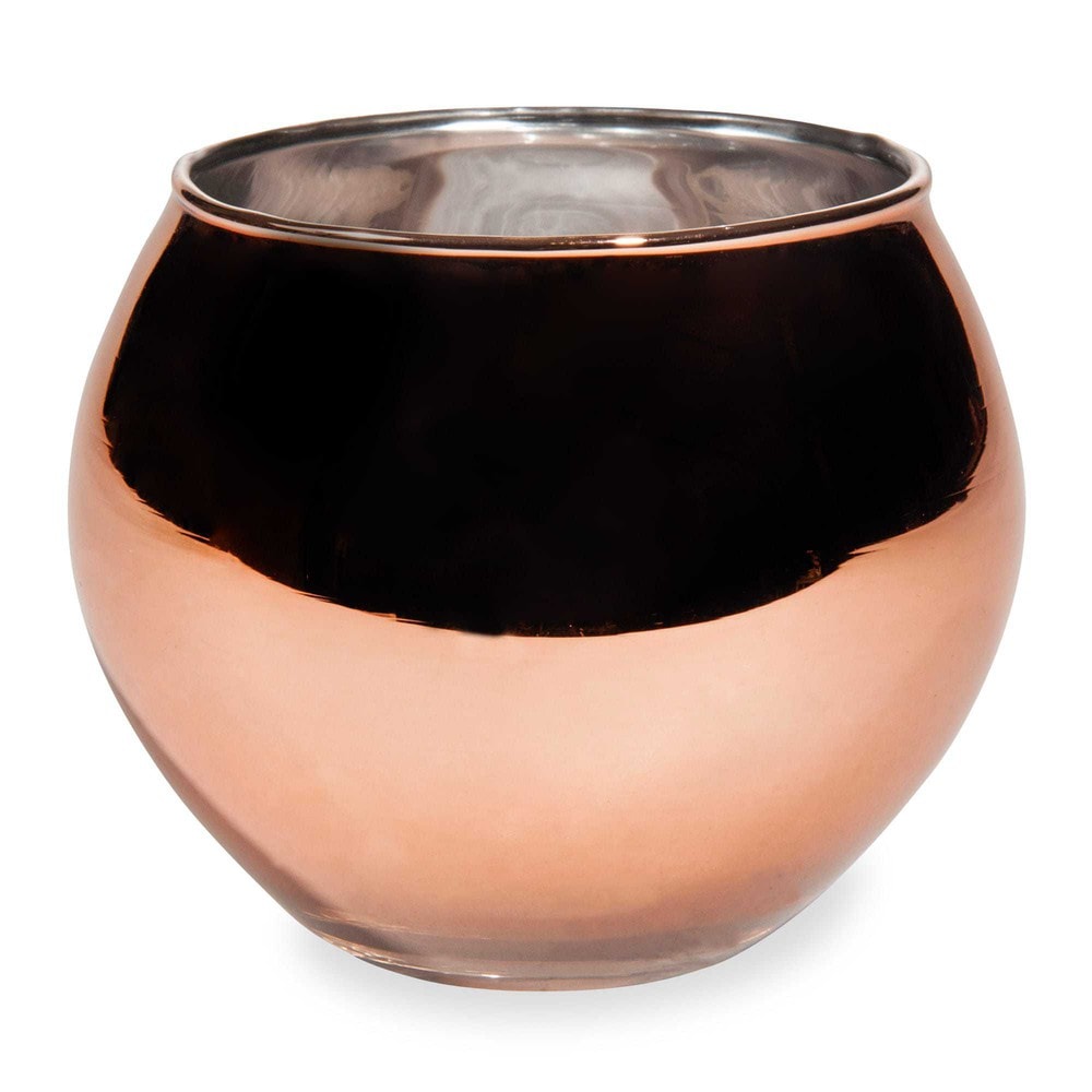 copper round glass candle holder h 10 cm maisons du monde u pick christmas trees