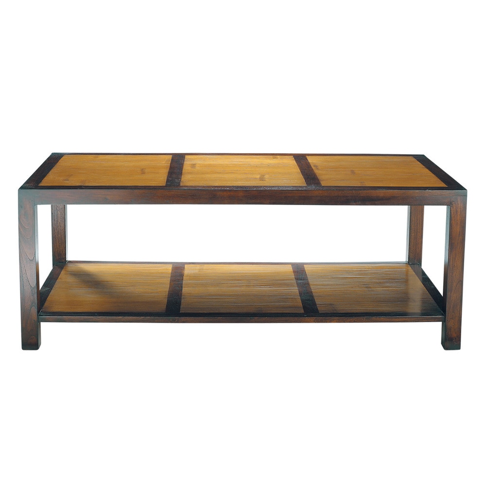 Couchtisch aus Bambus und massivem Teakholz, B 120 cm Couchtisch aus Bambus und massivem Teakholz, B 120 cm