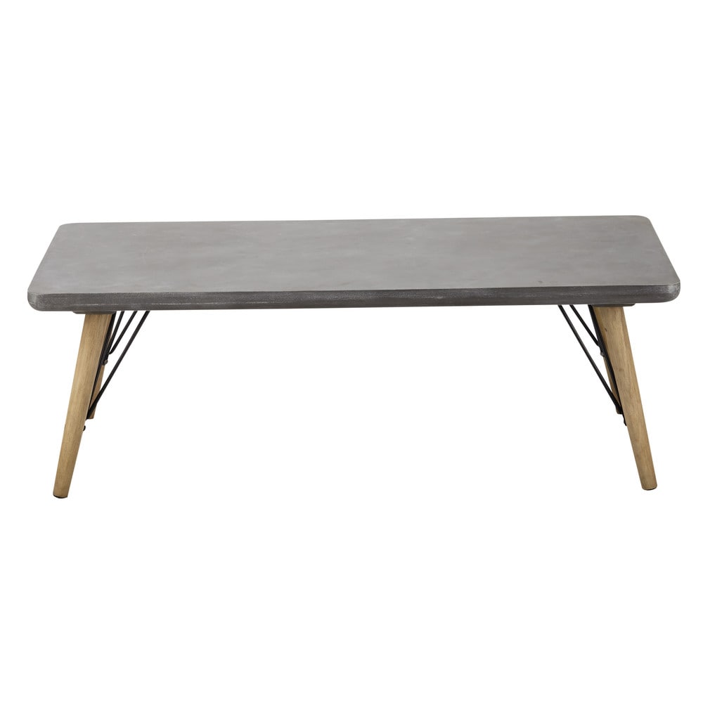 Couchtisch aus Holz, B 120 cm, grau Cleveland Maisons du Couchtisch aus Holz, B 120 cm, grau Cleveland Maisons du