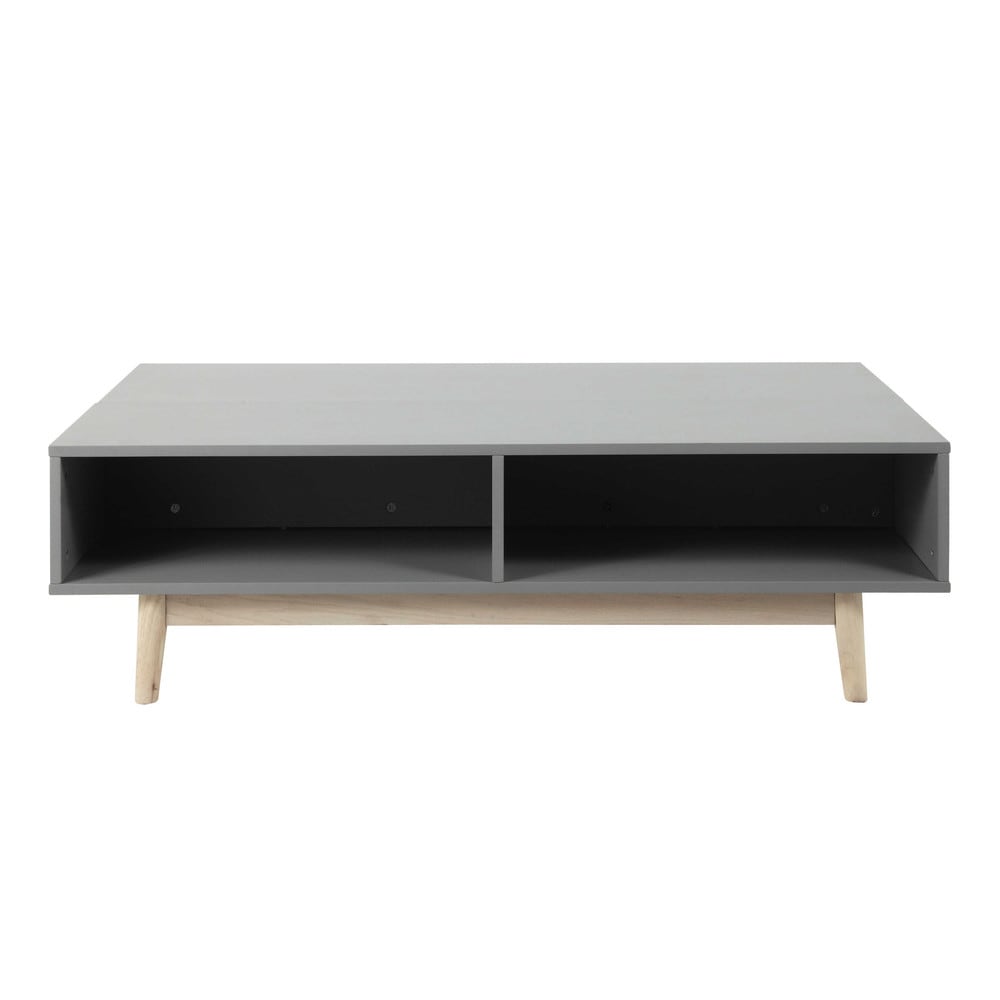 Couchtisch aus Holz mit Staufach, B 120 cm, grau Artic Couchtisch aus Holz mit Staufach, B 120 cm, grau Artic
