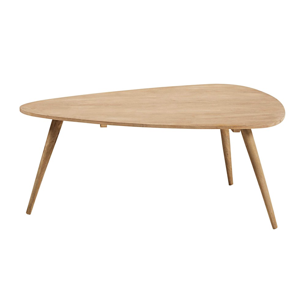 Couchtisch im VintageStil aus massivem Mangoholz 120x85 Trocadero