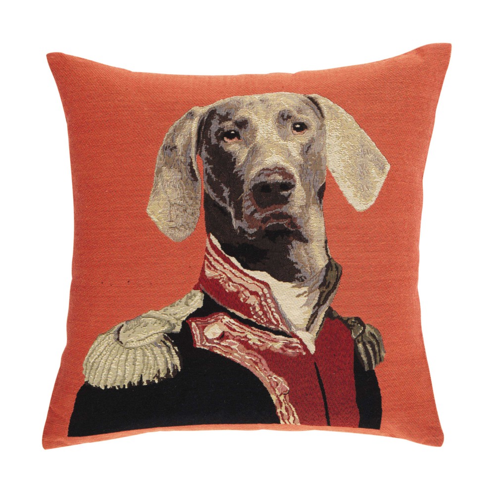 Coussin chien orange 45 x 45 cm ERNEST | Maisons du Monde Coussin chien orange 45 x 45 cm ERNEST | Maisons du Monde